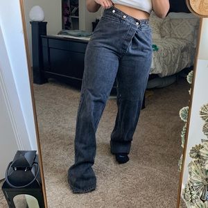 WAH Maker Frontier Clothing Mens 38x35 Western Denim Jeans Pants Button Fly